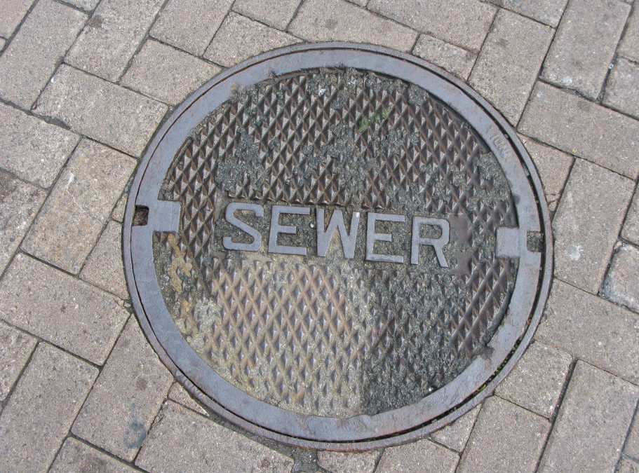 blocked sewer signs